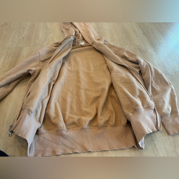 Nike Women Tan Brown Sportswear Phoenix Fleece Oversize Full-Zip Hoodie Size S - Picture 5 of 11
